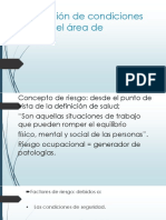 Aplicación de Condiciones Físicas Del Área de