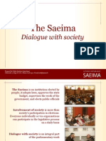 The Saeima - Dialogue With Society