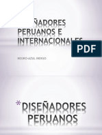 Diseñadores Peruanos e Internacionales