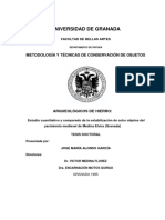 Universidad de Granada: Metodología Y Técnicas de Conservación de Objetos