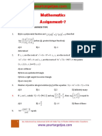 Mathematics Assignment P7