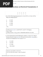 Objective Questions On Electrical Transmission - 2 - Electrical Study App by SARU TECH