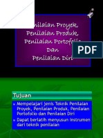 Penilaian Proyek Produk Portofolio Sikap