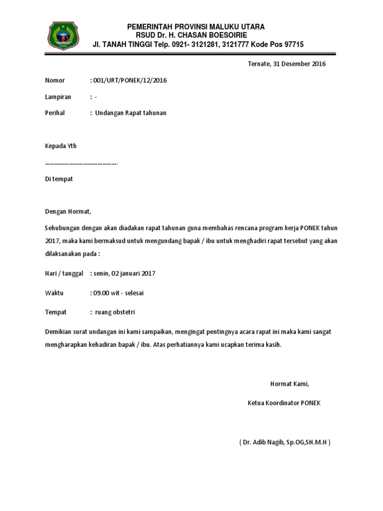 680+ Contoh Undangan Notulen Rapat Terbaik Gratis