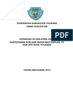 Kerangka Acuan Kerja Kak Penyusunan Rencana Induk Masterplan FS Dan Ded Rsud Tolikara PDF