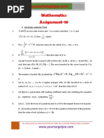 Mathematics Assignment P10