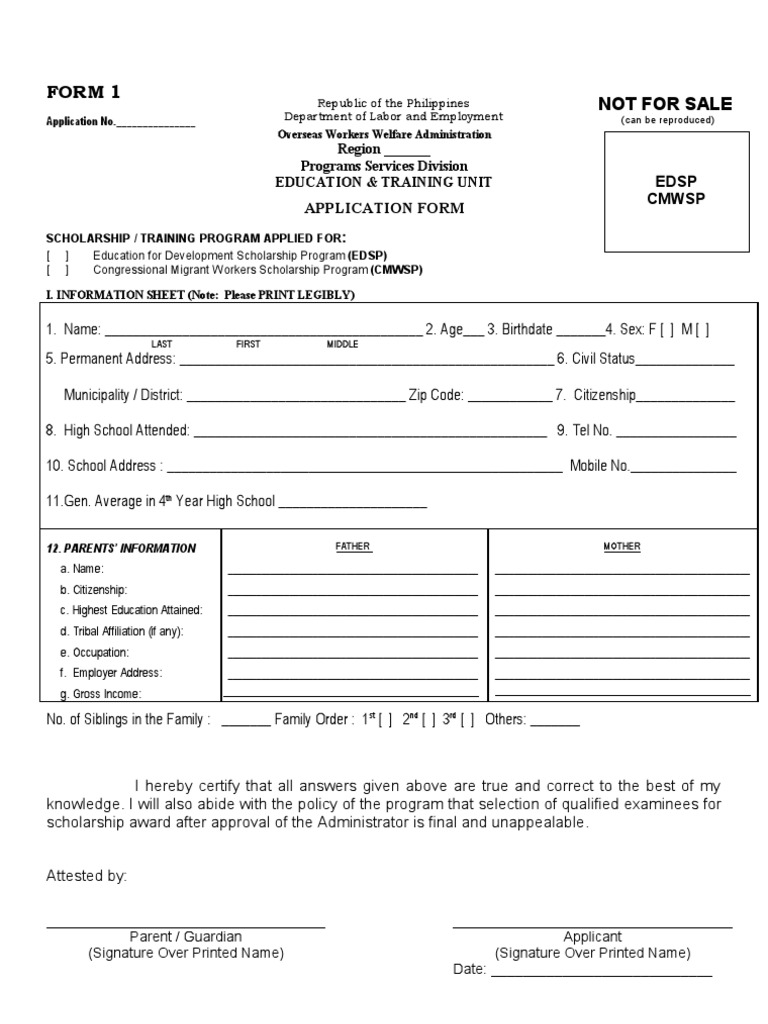 Edsp Form Rev2010 | PDF | Birth Certificate | Social Institutions