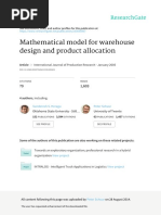 Mathematical Model For Warehouse