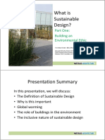 What Is Sustainable Design?: Part One: Building An Building An Environmental Ethic