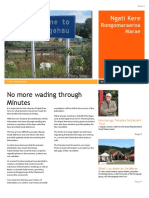 Rongomaraeroa Marae Newsletter Issue 1