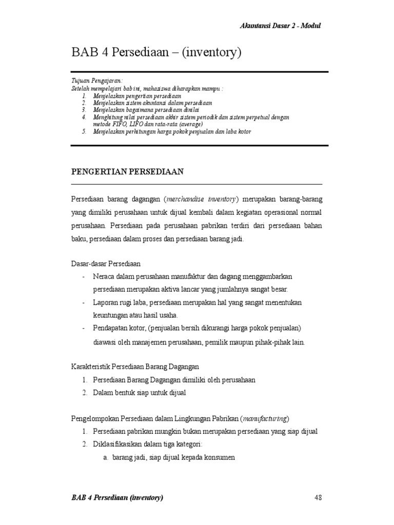 4 Akuntansi Persediaan