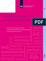 Dienst Publiek en Communicatie (2015) - Gereedschap Voor Gedragsverandering