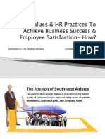 Linking Values & HR Practices To Achieve Business Success & Employee Satisfaction-How?