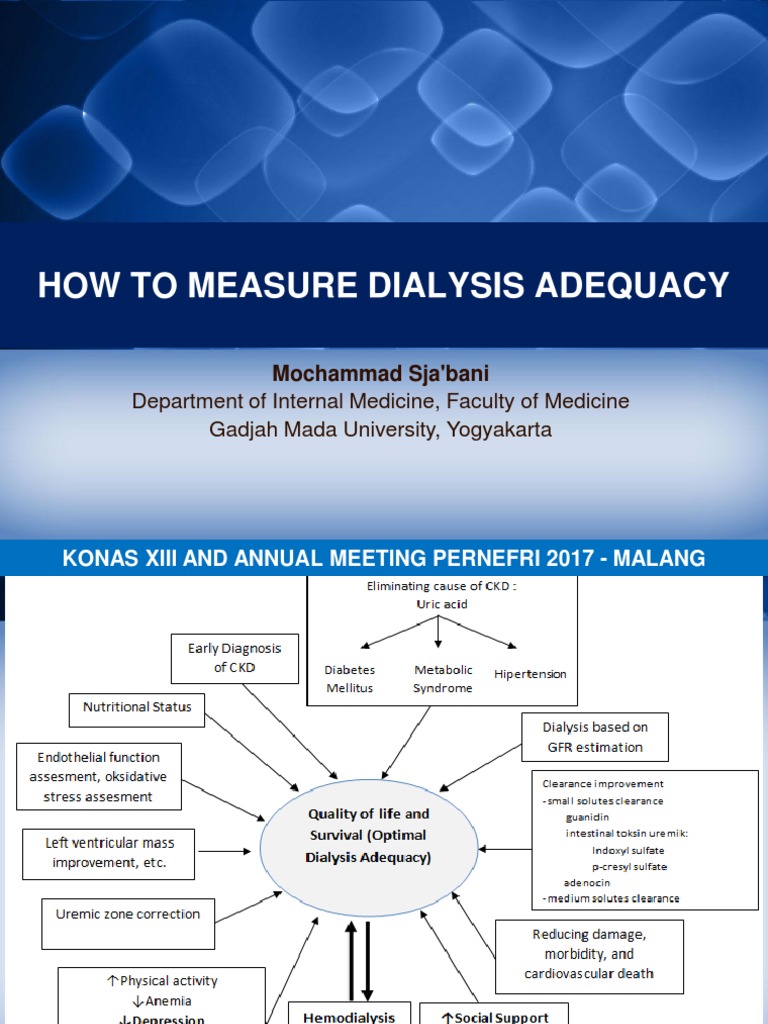 How To Measure Dialysis Adequacy Edit 3 PDF Dialysis Medical