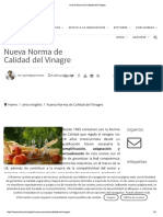 Nueva Norma de Calidad Del Vinagre PDF