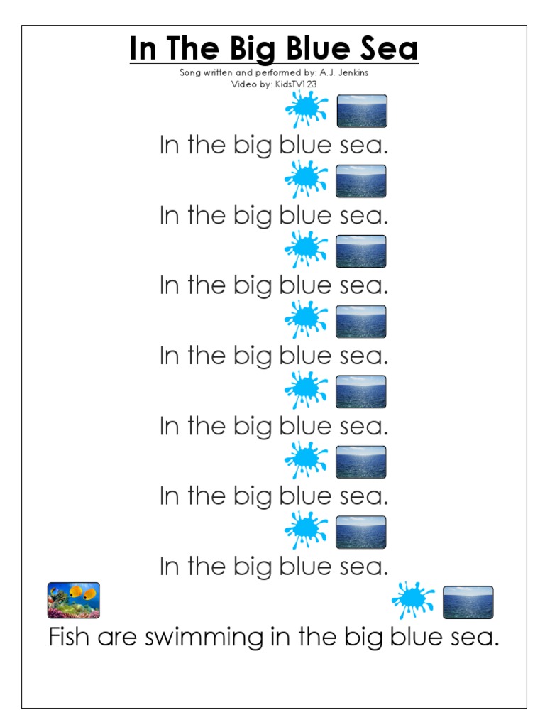 In The Big Blue Sea | PDF