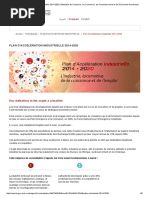 Plan d’Accélération Industrielle 2014-2020 - Ministère de l’Industrie, Du Commerce, De l’Investissement Et de l’Economie Numérique