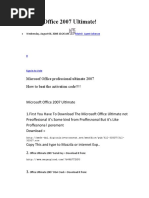 Download Microsoft Office 2007 Ultimate by Barometer Vehicle SN36618525 doc pdf
