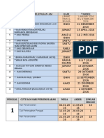 Jadual Hari Kelepasan Am