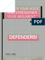 Lower Your Voice and Strengthen Your Argument.