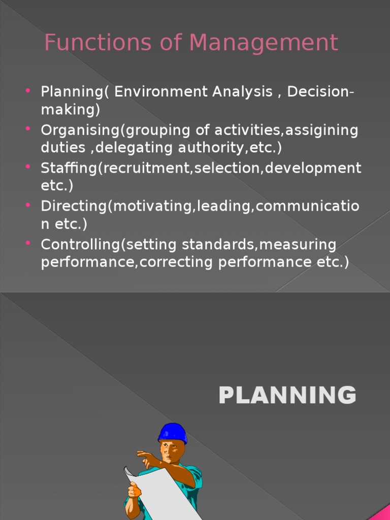 Functions of Management | PDF | Strategic Planning | Business