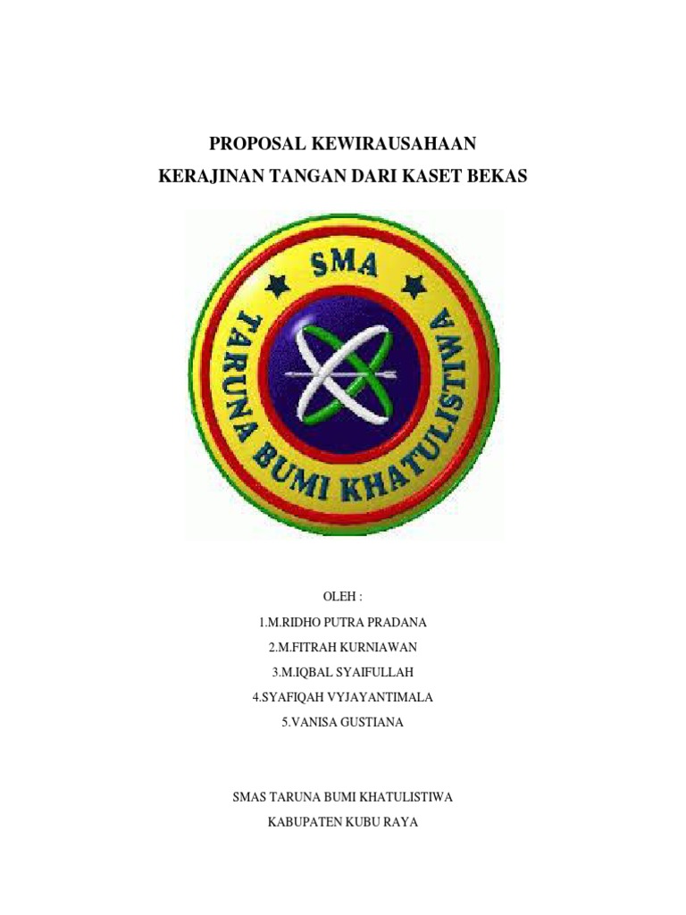 Proposal Usaha Kerajinan  Tangan