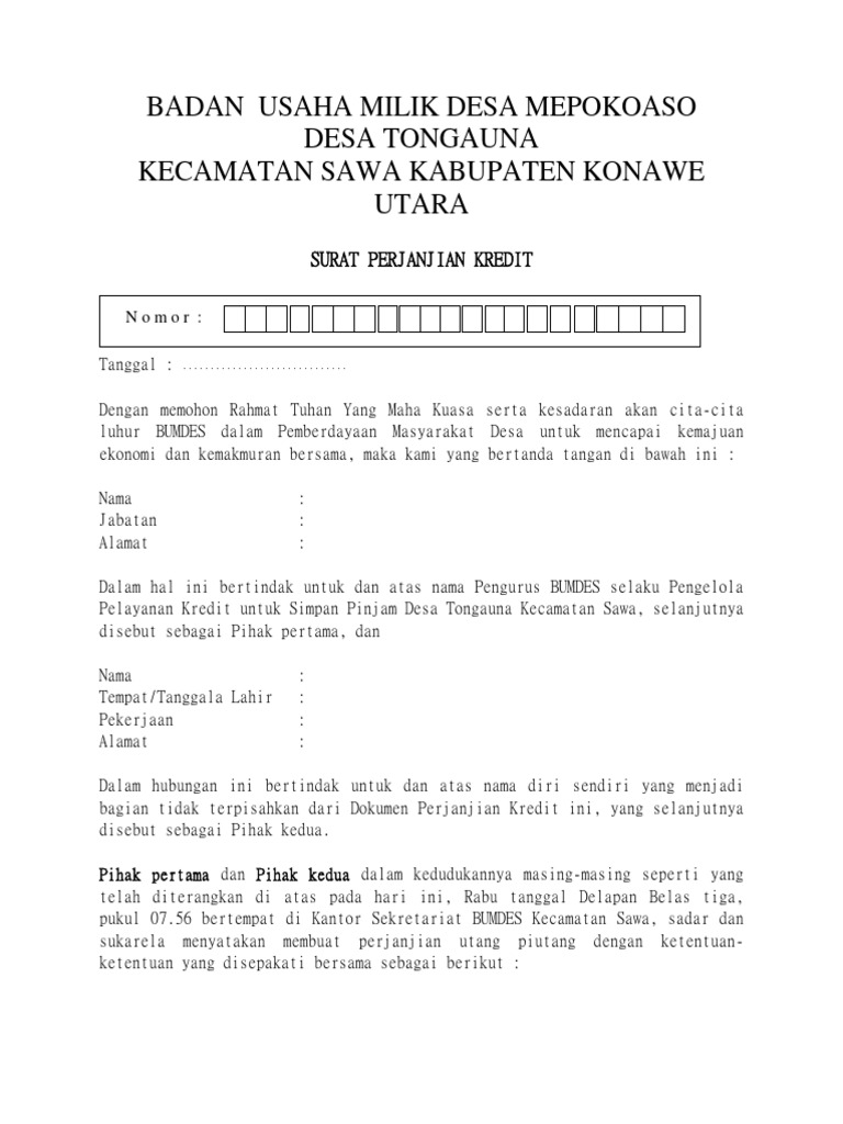 Contoh Perjanjian Contoh Surat Perjanjian Pinjaman pada Koperasi Warga SMK Surat 2350 surat surat niaga 0 Comments.