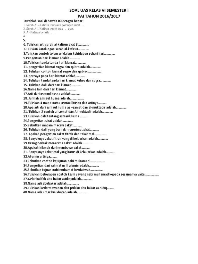 Download 60+ Contoh Surat Surat Al Kafirun Kelas 6 Terbaru Gratis