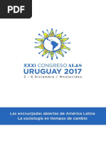 Programa XXXI Congreso de La Asociación Latinoamericana de ...