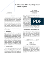 Research Paper On Two Stage Single Ended CMOS Amplifier