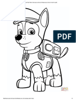 Dibujo de Paw Patrol Chase para Colorear - Dibujos para Colorear Imprimir Gratis