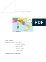 Proceso de Unificacion de Italia