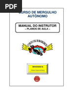Curso de Mergulho Manual Do Instrutor