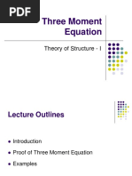 6.3.1 - Three Moment Equation