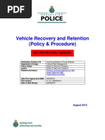 Vehicle Recovery Retention Policy Procedure 2013-06-18