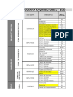 Programa Arquitectonico