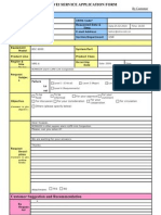 Huawei Service Application Form For Customer