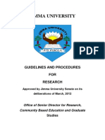 Guidelines and Procedures For Research
