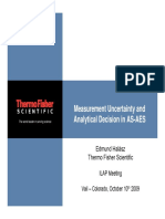 Measurement Uncertainty and Analytical Decision in AAS