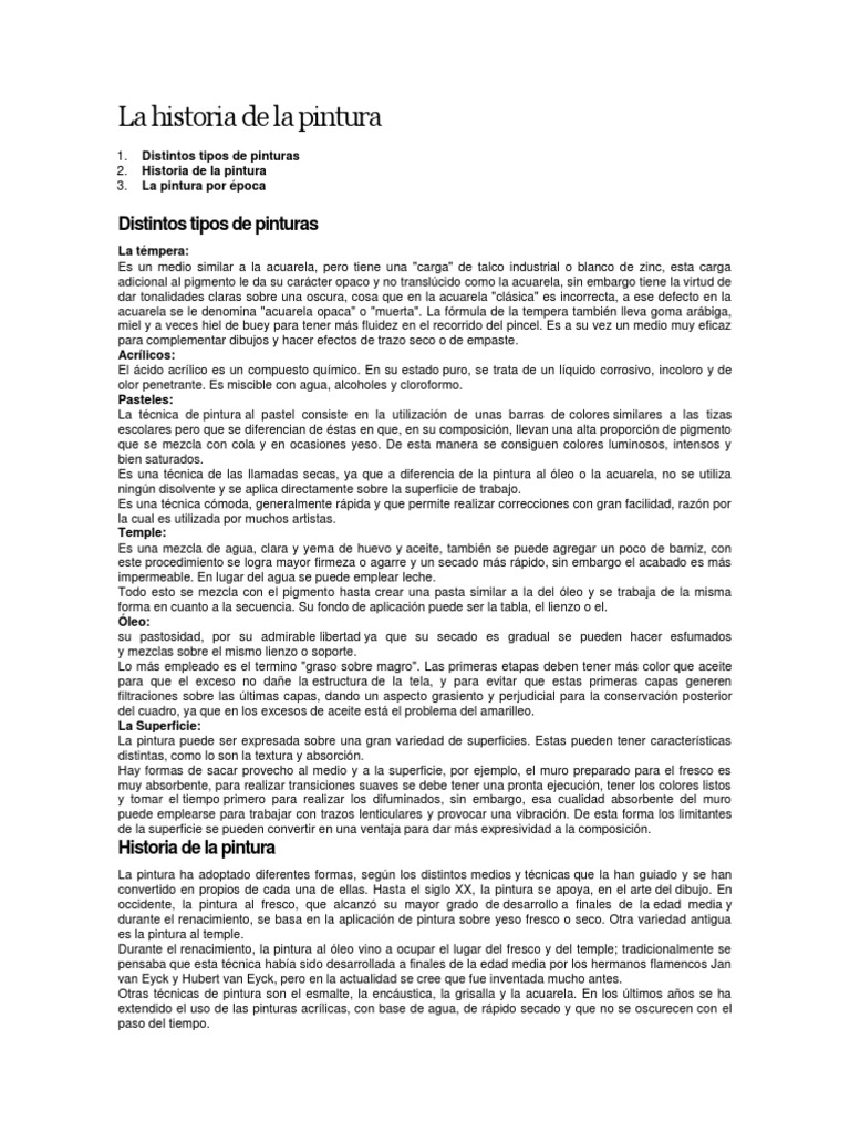 La Historia de La Pintura | PDF | Arte roquero | Surrealismo