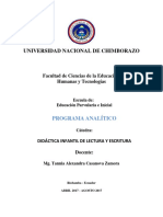 PROGRAMA ANALITICO DIDÁCTICA INFANTIL DE LECTURA Y ESCRITURA I - copia.docx