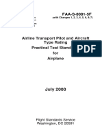 FAA Airline Transport Pilot and Aircraft Type Rating Practical Test Standards