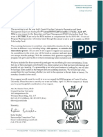 RSM Golf Scramble Sponsorship Letter