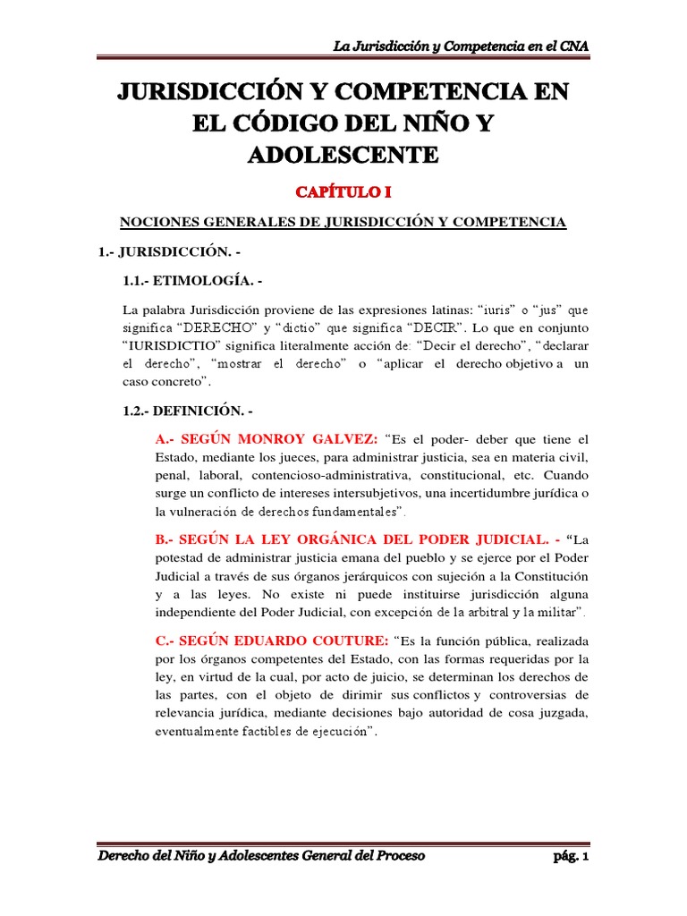 Jurisdicción y Competencia Judicial Explicadas | PDF | Competencia (ley ...