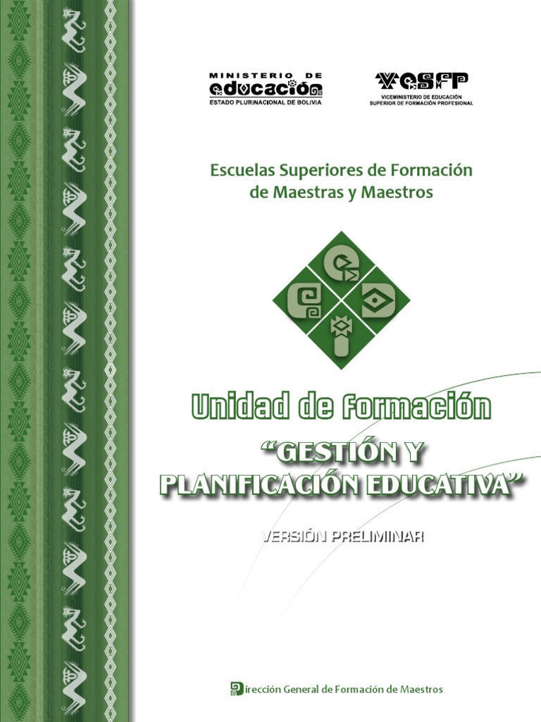 Gestión Educativa en Bolivia | PDF | Planificación | Maestros