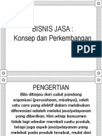 Bisnis Jasa, Konsep Dan Perkembangan