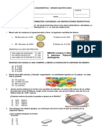 Prueba Diagnóstica Grado Quinto Bitaco