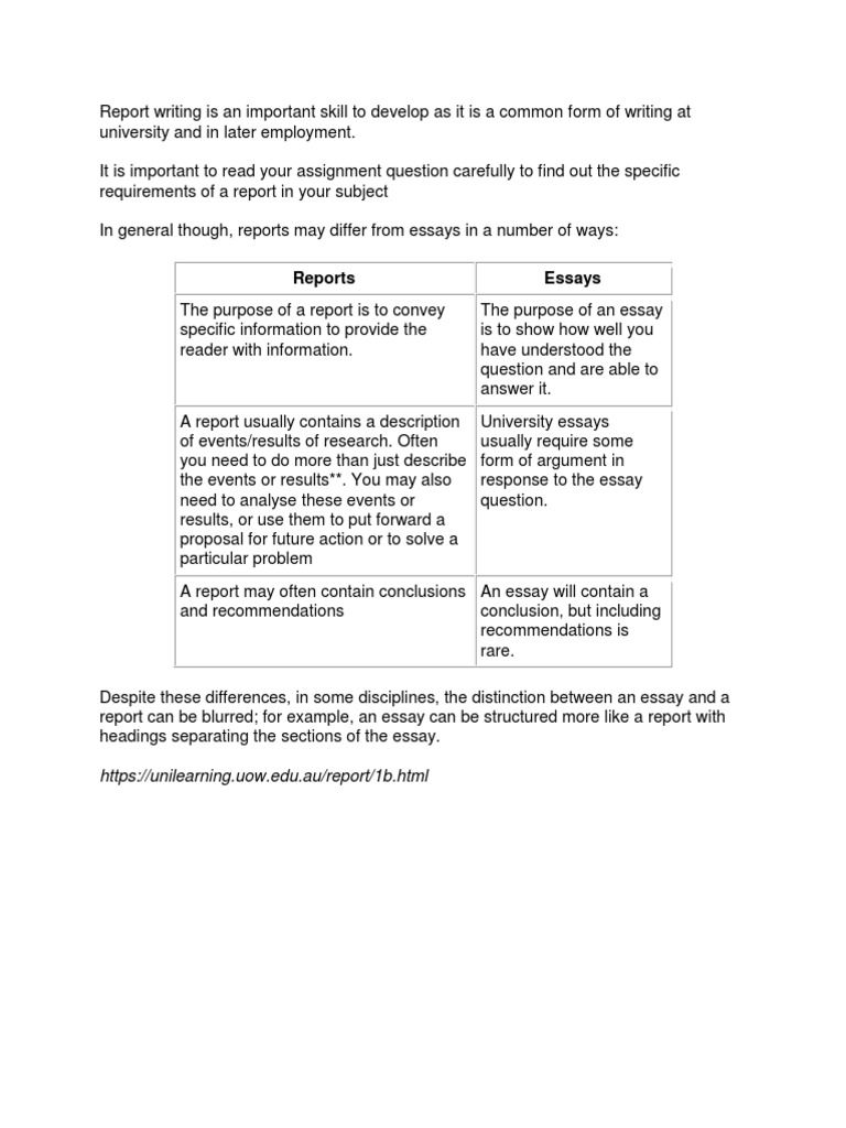 Similarities and Differences Reports & Essay  Essays  Scientific