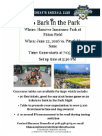 bark in the park flyer
