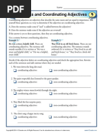 Commas and Coordinating Adjectives Bell Ringer